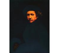 XcBAIHOUD Vintage Modern Artwork Classic Canvas Painting Self-portrait, by Rembrandt van Rijn Printed Paintings for Office Decor 60x90cm