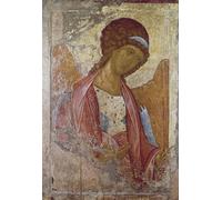 XcBAIHOUD Vintage Modern Artwork Classic Canvas Painting the Archangel by Andrei Rublev Printed Paintings for Office Decor 60x90cm