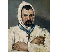 XcBAIHOUD Vintage Modern Artwork Classic Canvas Painting the Artist's Uncle As a Monk by Paul Cézanne Printed Paintings for Office Decor 60x90cm