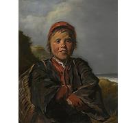 XcBAIHOUD Vintage Modern Artwork Classic Canvas Painting the Fisher Boy by Frans Hals Printed Paintings for Office Decor 60x90cm