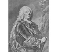 XcBAIHOUD Vintage Modern Artwork Classic Canvas Painting Wilhelm Viii Landgrave of Hesse-kassel by Jacobus Houbraken Printed Paintings for Office Decor 60x90cm
