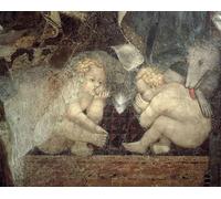 XcBAIHOUD Vintage Modern Canvas Prints Animal Pictures Allegory of Good Government Detail of Romulus and Remus by Ambrogio Lorenzetti Vintage Poster for Office Decor 60x90cm