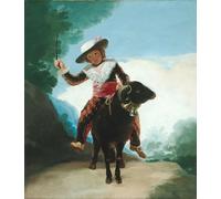 XcBAIHOUD Vintage Modern Canvas Prints Animal Pictures Boy on a Ram by Francisco De Goya Vintage Poster for Office Decor 60x90cm