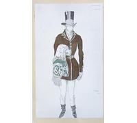 XcBAIHOUD Vintage Modern Canvas Prints Animal Pictures Canvas Painting Picture for the Ballet Les Papillons by Leon Bakst Vintage Poster for Office Decor 60x90cm