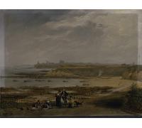XcBAIHOUD Vintage Modern Canvas Prints Animal Pictures Cullercoats Looking Towards Tynemouth by Johncarmichael Vintage Poster for Office Decor 60x90cm