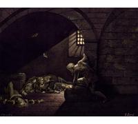 XcBAIHOUD Vintage Modern Canvas Prints Animal Pictures Dante Alighieri La Divina by Gustave Dore Vintage Poster for Office Decor 60x90cm