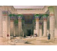 XcBAIHOUD Vintage Modern Canvas Prints Animal Pictures Grand Portico of the Temple of Philae Nubia by David Roberts Vintage Poster for Office Decor 60x90cm
