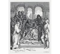 XcBAIHOUD Vintage Modern Canvas Prints Animal Pictures Illustration for Tennyson's Poem by Daniel Maclise Vintage Poster for Office Decor 60x90cm