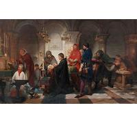 XcBAIHOUD Vintage Modern Canvas Prints Animal Pictures In the Crypt Pierre Jan van der Ouderaa Vintage Poster for Office Decor 60x90cm