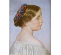 XcBAIHOUD Vintage Modern Canvas Prints Animal Pictures Portrait of a Young Woman by Eugène-emmanuel Amaury-duval Vintage Poster for Office Decor 60x90cm