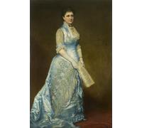 XcBAIHOUD Vintage Modern Canvas Prints Animal Pictures Portrait of Emma Thursby by George Peter Alexander Healy Vintage Poster for Office Decor 60x90cm