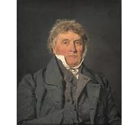XcBAIHOUD Vintage Modern Canvas Prints Animal Pictures Portrait of the Artist´s Father Master Baker Peter Berendt Købke by Christen Købke Vintage Poster for Office Decor 60x90cm