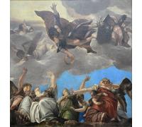 XcBAIHOUD Vintage Modern Canvas Prints Animal Pictures Saint Marc Récompensant Les Vertus by Paolo Veronese Vintage Poster for Office Decor 60x90cm