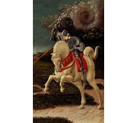 XcBAIHOUD Vintage Modern Canvas Prints Animal Pictures St George and the Dragon by Paolo Uccello Vintage Poster for Office Decor 60x90cm