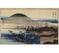 XcBAIHOUD Vintage Modern Canvas Prints Animal Pictures Temple of the Golden Pavilion by Utagawa Hiroshige Vintage Poster for Office Decor 60x90cm