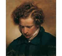 XcBAIHOUD Vintage Modern Canvas Prints Animal Pictures the Painter Eduard Bendemann by Friedrich Von Amerling Vintage Poster for Office Decor 60x90cm