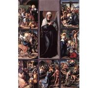 XcBAIHOUD Vintage Modern Canvas Prints Animal Pictures The Seven Sorrows of the Virgin Albrecht Durer Vintage Poster for Office Decor 60x90cm