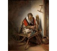 XcBAIHOUD Vintage Modern Canvas Prints Animal Pictures the Spinner a Niddy noddy Hanging on the Wall by Nicolaes Maes Vintage Poster for Office Decor 60x90cm