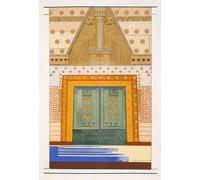 XcBAIHOUD Vintage Modern Canvas Prints Animal Pictures the Troy an Illustration From L'odyssee by Francois Louis Schmied Vintage Poster for Office Decor 60x90cm