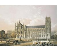 XcBAIHOUD Vintage Modern Canvas Prints Animal Pictures Westminster Abbey by Edmund Walker Vintage Poster for Office Decor 60x90cm