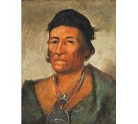 XcBAIHOUD Vintage Pictures Printed Wall Art Graffiti Big Wave an Old and Distinguished Chief by George Catlin Posters and Prints for Office Decor 60x90cm
