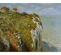XcBAIHOUD Vintage Pictures Printed Wall Art Graffiti The Cliff At Dieppe by Claude Monet Posters and Prints for Office Decor 60x90cm