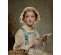 XcBAIHOUD Vintage Pictures Printed Wall Art Graffiti the Letter by Charles Joshua Chaplin Posters and Prints for Office Decor 60x90cm