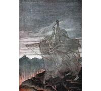 XcBAIHOUD Vintage Pictures Printed Wall Art Graffiti the Norns Vanish for Siegfried and the Twilight of the Gods by Arthur Rackham Posters and Prints for Office Decor 60x90cm
