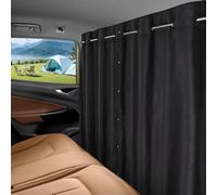XCBYT Car Privacy Curtains - Camping Divider Curtains with Stainless Steel Adjustable Length Crossbar Window Shades for Van SUV Pickup Truck - Travel Nap Camping 63 × 41.7 Inches