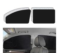 XCBYT Car Side Window Shades (4 Pack) | 100% Light Block Magnetic Privacy Curtains for Car | Sunshades for Baby UV Protection (MSK02)