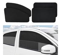 XCBYT Car Window Shades, 4 Pack Privacy Curtains, Sun Shades for Baby, Magnetic Side Window Sun Shade, 100% Light Block for Car, Camping, Napping, Sleeping