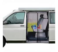 XCBYT Mosquito Net Car Back Door Compatible with VW T5 T6, Zip Fly Screen, Car Insect Net, Sun Protection, Magnetic Shade Net, Camping Mosquito Nets, Travel (Magnetic)