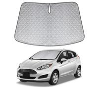 XCBYT Sun Protection Car Windscreen for Ford Fiesta 2017-2024, Thickened Sun Visor Windscreen Cover, Foldable Windscreen Cover, UV Protection