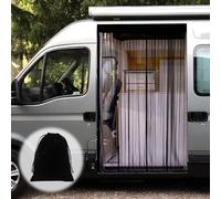 XCBYT Van Bug Screen - Universal Size Side Door Flyscreen Mosquito Net with Magnetic Closure for Van Sliding Doors (Large, 83” x 59”)