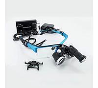 XCC Dental 2.5X / 3.5X Binocular Loupes Magnifying Glasses, Surgical Dental Magnifier, Concentrating Detachable Headlight, Adjustable Field Of View Focus