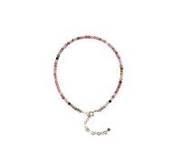 XCC Natural Tourmaline Anklet Women's Summer Non-fading Crystal Ankle Chain (Color : Photo Color)