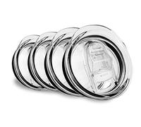 XccMe 4 Pack 30oz Skinny Tumbler Replacement Lids,Spill Proof Covers | Splash Resistant Sliding Covers with Seal Ring,for 30oz Strainght Skinny Tumbler,Straw Friendly, BPA Free,Leak-proof