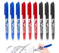 XCDMJ Erasable Ballpoint Pen, Gel Pen, 9 Rollerball Pens, Erasable Pen, 0.5 mm Erasable Pen, Friction Pens for School Supplies, Office Supplies, Students, Blue/Black/Red