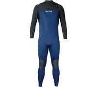 XCEL 2025 Mens Axis 3/2mm Chest Zip Wetsuit - Navy/Black
