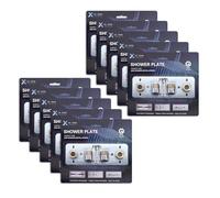 Xcel Home 10 Pack Shower Fixing Plate System | Thermostatic Bar Mixers | Strong & Leak-Free Valve Connections | Durable & Corrosion-Resistant | Easy Installation for Reliable, Compatible Mixers