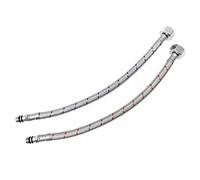 Xcel Home 2 (Pair of) M10 x1/2 BSP x 300mm | 6 Sizes | Kitchen/Basin Monobloc Mixer Tap Connectors Flexi Pipes Tails