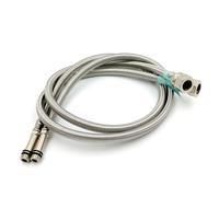 Xcel Home™ 2 x 12mm (M12) x 15mm Compression Flexible Tap Connectors | DIY Replacement Bathroom Basin & Kitchen Sink Monobloc Tap/Boiler Flexi Pipes