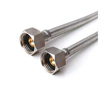 Xcel Home 2X (1/2 x 1/2) BSP 300mm Flexible Connectors Pair | DIY Replacement | Kitchen Sink Bathroom Basin & Boiler | Rust & Corrosion-Free | Drinking Water Safe | Durable Stainless Steel Hoses