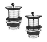 Xcel Home 2x Unslotted Chrome Flip Basin Waste Replacement Brass Sink Basin Plug