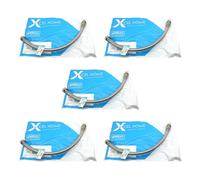 Xcel Home 5X WRAS Approved 400mm 15mm Compression with Isolation Valve x 1/2" Flexible Pipe Connector | Kitchen Sink/Bathroom Basin Stainless Steel Braided Flexi Connectors