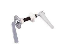 Xcel Home 6" Extended Toilet Flush Handle Pack - Chrome - Low Level WC Lever with Fixings