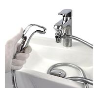 Xcel Home Bidet Sprayer for Toilet, Chrome Bidet Attachment for Toilet UK, Portable Douche Muslim Shower with Hose & Holder for Feminine Hygiene, Diaper Washer, Shower Sprayer for Pet, Bathroom