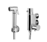 Xcel Home Brass Thermostatic Bidet Shower -شطاف المسافر with Waterproof & Rust-Proof Feature - Wall Mount Douche Shower Spray for Toilet & Bathroom - Muslim Shower with Spray Hose - Chrome Color
