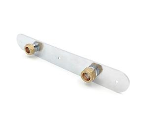 Xcel Home Chrome Exposed Shower Fixing Bracket Back Plate Thermostatic Mixer Bar Valve Wall Mounted Kit