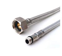 Xcel Home Flexible Tap Connector Pipes | 2 Pair - 12mm (M12) X 1/2" BSP (300mm Long) | Stainless Steel Monobloc Mixer Tap Connectors Kitchen Sink/Bathroom | Basin Braided Flexi Pipe Tails